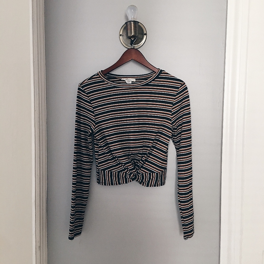 Striped  Crop Top❤️